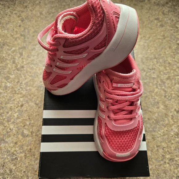 Adidas ADIZERO Aruku EL I Toddler Girl Pull On Sneakers Size 6 - Picture 3 of 15